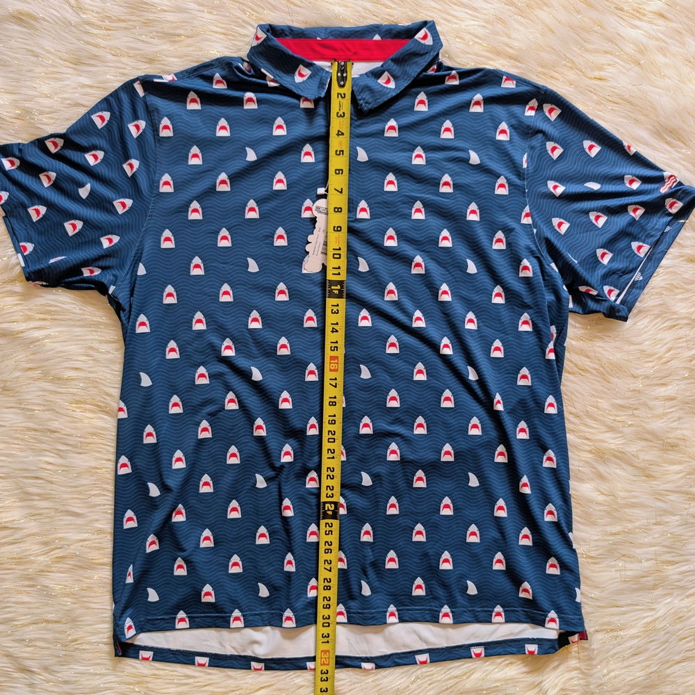 Breakfast Balls RSVLTS Chomp Jaws Shark All-Day Polo Size 3XL - Picture 6 of 8